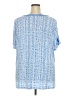 Susan Graver Blue Short Sleeve Blouse Size 3X - photo 2