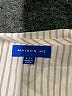 Maison Me Stripes Ivory Short Sleeve Button-Down Shirt Size 6 - photo 3