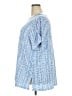 Susan Graver Blue Short Sleeve Blouse Size 3X - photo 5