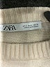 Zara Stripes Ivory Turtleneck Sweater Size M - photo 7