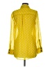Mudd 100% Polyester Polka Dots Yellow 3/4 Sleeve Blouse Size M - photo 2