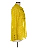 Mudd 100% Polyester Polka Dots Yellow 3/4 Sleeve Blouse Size M - photo 4