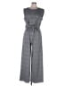 Max Studio Houndstooth Gray Jumpsuit Size L - photo 1