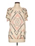 Sandro 100% Linen Tan Short Sleeve Top Size Lg (3) - photo 1
