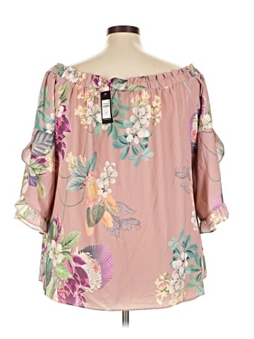 City Chic 3/4 Sleeve Blouse (view 2)