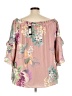 City Chic Floral Pink 3/4 Sleeve Blouse Size 22 Plus (XL) - photo 2