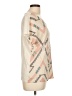 Sandro 100% Linen Tan Short Sleeve Top Size Lg (3) - photo 4