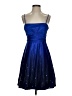 Jump Apparel 100% Polyester Stars Blue Cocktail Dress Size 5 - 6 - photo 1