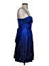 Jump Apparel 100% Polyester Stars Blue Cocktail Dress Size 5 - 6 - photo 4