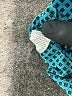NY Collection Houndstooth Teal Long Sleeve Blouse Size L - photo 9