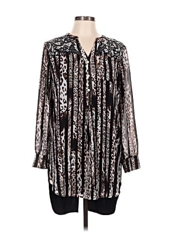 Black Label by Chico's Long Sleeve Blouse (view 1)