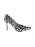 Nine West Animal Print Blue Heels Size 7 1/2 - photo 1