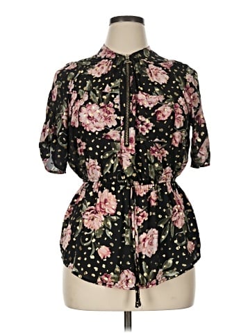 J for Justify Short Sleeve Blouse (view 1)
