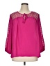 Counterparts 100% Polyester Pink 3/4 Sleeve Blouse Size XL - photo 1