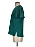 Ann Taylor 100% Polyester Green Teal Short Sleeve Blouse Size XS - photo 5