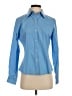 Gap Outlet 100% Cotton Color Block Blue Long Sleeve Blouse Size M - photo 1