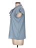 Calvin Klein 100% Polyester Blue Sleeveless Blouse Size L (petite) - photo 5
