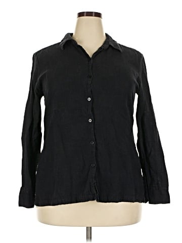 Classic Elements Long Sleeve Button-Down Shirt (view 1)