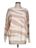 Fate Animal Print Tan Pullover Sweater Size L - photo 1
