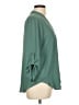 Lush 100% Polyester Green 3/4 Sleeve Blouse Size L - photo 4
