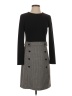 DKNY Houndstooth Gray Casual Dress Size 4 - photo 1