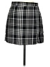 rue21 100% Polyester Plaid Gray Casual Skirt Size M - photo 1