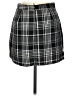rue21 100% Polyester Plaid Gray Casual Skirt Size M - photo 2