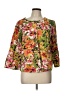 Christopher & Banks 100% Cotton Floral Gold Blazer Size L - photo 1
