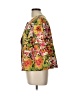 Christopher & Banks 100% Cotton Floral Gold Blazer Size L - photo 5