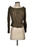 Millibon Brown Long Sleeve Blouse Size S - photo 1