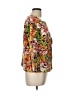 Christopher & Banks 100% Cotton Floral Gold Blazer Size L - photo 4