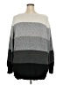 Lane Bryant Color Block Gray Pullover Sweater Size 26 - 28 Plus - photo 2