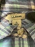 L.L.Bean Plaid Blue Long Sleeve Button-Down Shirt Size L - photo 7