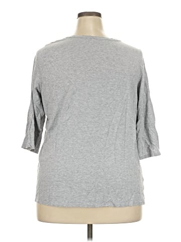 Woman Within 3/4 Sleeve T-Shirt (view 2)