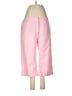 Adidas 100% Polyester Solid Pink Casual Pants Size 8 - photo 1