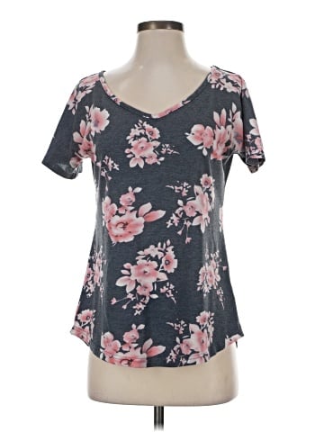 Tickled Teal Short Sleeve Top (view 1)