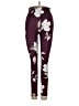 Athleta Floral Burgundy Leggings Size XS - photo 1