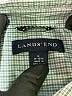 Lands' End Houndstooth Green Long Sleeve Blouse Size M - photo 7
