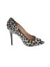 Betsey Johnson Animal Print Gray Heels Size 9 1/2 - photo 1