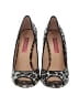 Betsey Johnson Animal Print Gray Heels Size 9 1/2 - photo 2