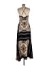 AaKaa 100% Polyester Paisley Brown Casual Dress Size L - photo 2