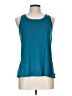 Layer 8 100% Polyester Teal Sleeveless T-Shirt Size L - photo 1