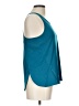 Layer 8 100% Polyester Teal Sleeveless T-Shirt Size L - photo 4