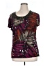 East5th Purple Short Sleeve Blouse Size XL - photo 1