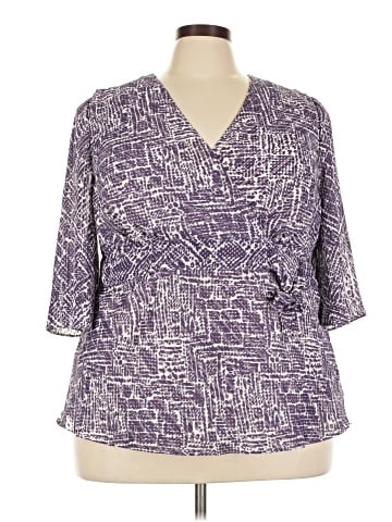 Lane Bryant Outlet 3/4 Sleeve Blouse (view 1)