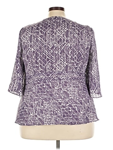 Lane Bryant Outlet 3/4 Sleeve Blouse (view 2)
