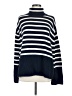 Gap 100% Cotton Stripes Blue Turtleneck Sweater Size M (tall) - photo 1