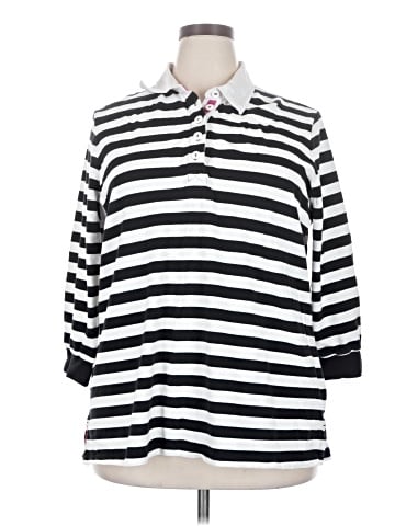 Laura Scott Long Sleeve Polo (view 1)