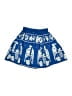 Zara Graphic Blue Skirt Size 6 - 7 - photo 1