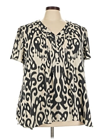 Rose + Olive Short Sleeve Blouse (view 1)